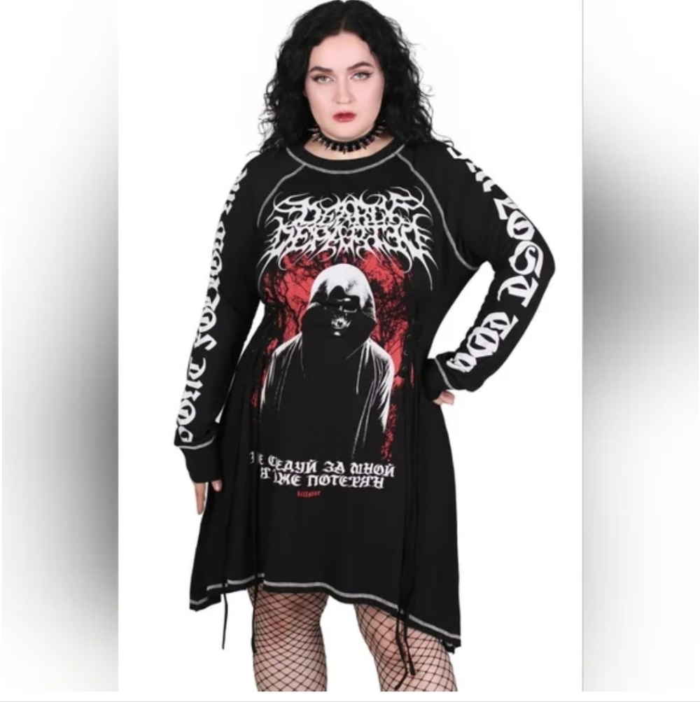Killstar Departed Sweater Dress XL